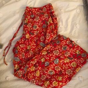 LOFT Cropped floral pants